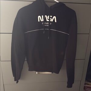 Divided NASA Black Graphic Hoodie